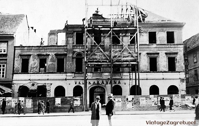 Trg bana Jelačića, Velika Kavana, 1926. godine